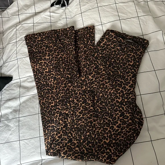 UNIF Pants Jumpsuits Unif Leopard Pants Poshmark